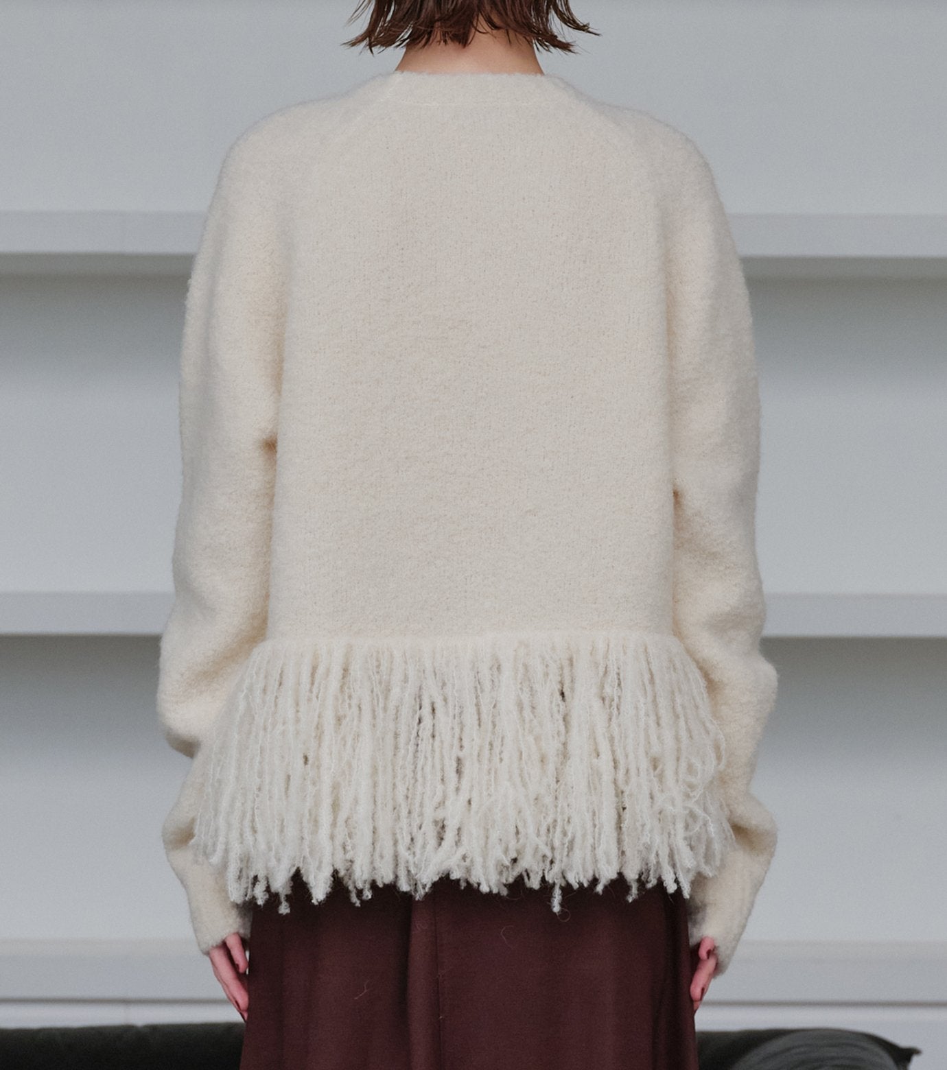 Fringe-Hem Pullover