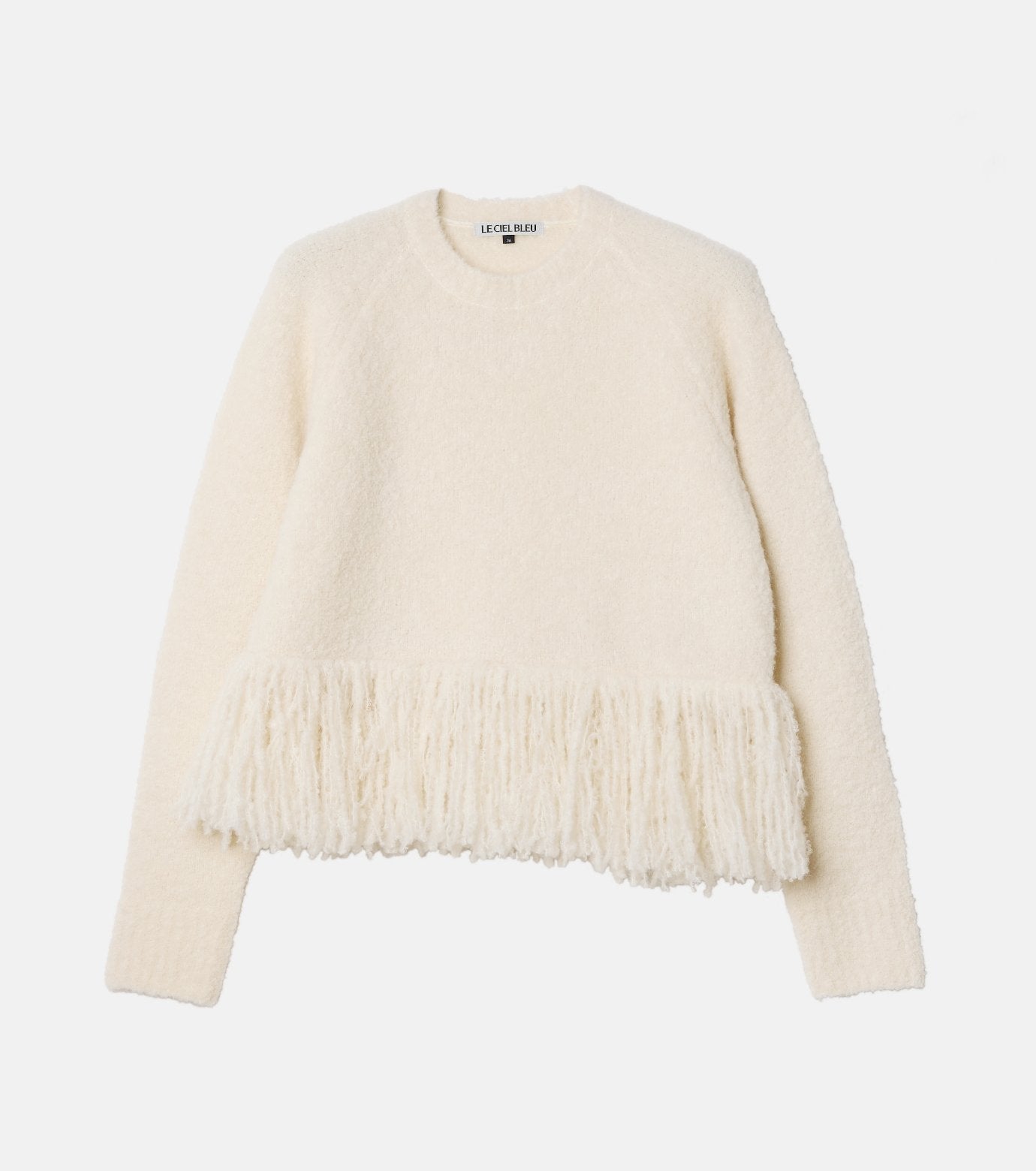 Fringe-Hem Pullover