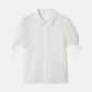 Dot Tulle Shortsleeve Blouse