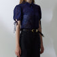 Dot Tulle Shortsleeve Blouse