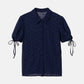 Dot Tulle Shortsleeve Blouse