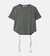 T-Shirt w/Ribbon Tie Hem