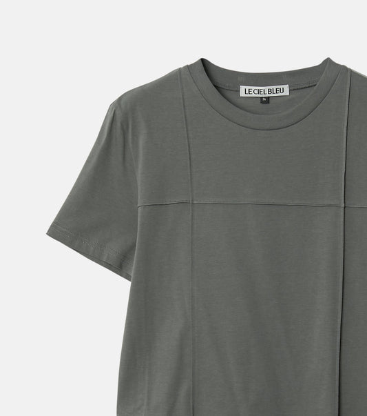 T-Shirt w/Ribbon Tie Hem