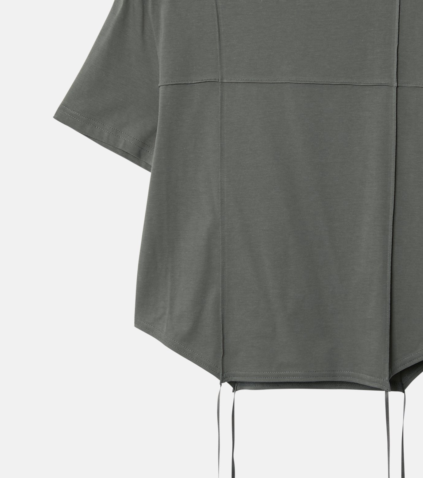 T-Shirt w/Ribbon Tie Hem