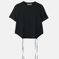 T-Shirt w/Ribbon Tie Hem