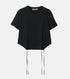T-Shirt w/Ribbon Tie Hem