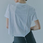 T-Shirt w/Ribbon Tie Hem