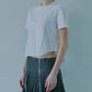 T-Shirt w/Ribbon Tie Hem
