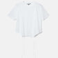 T-Shirt w/Ribbon Tie Hem