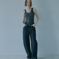 Ribbon-trimmed Neckline Tank