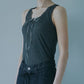 Ribbon-trimmed Neckline Tank