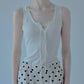 Ribbon-trimmed Neckline Tank
