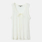Ribbon-trimmed Neckline Tank