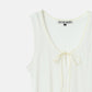 Ribbon-trimmed Neckline Tank