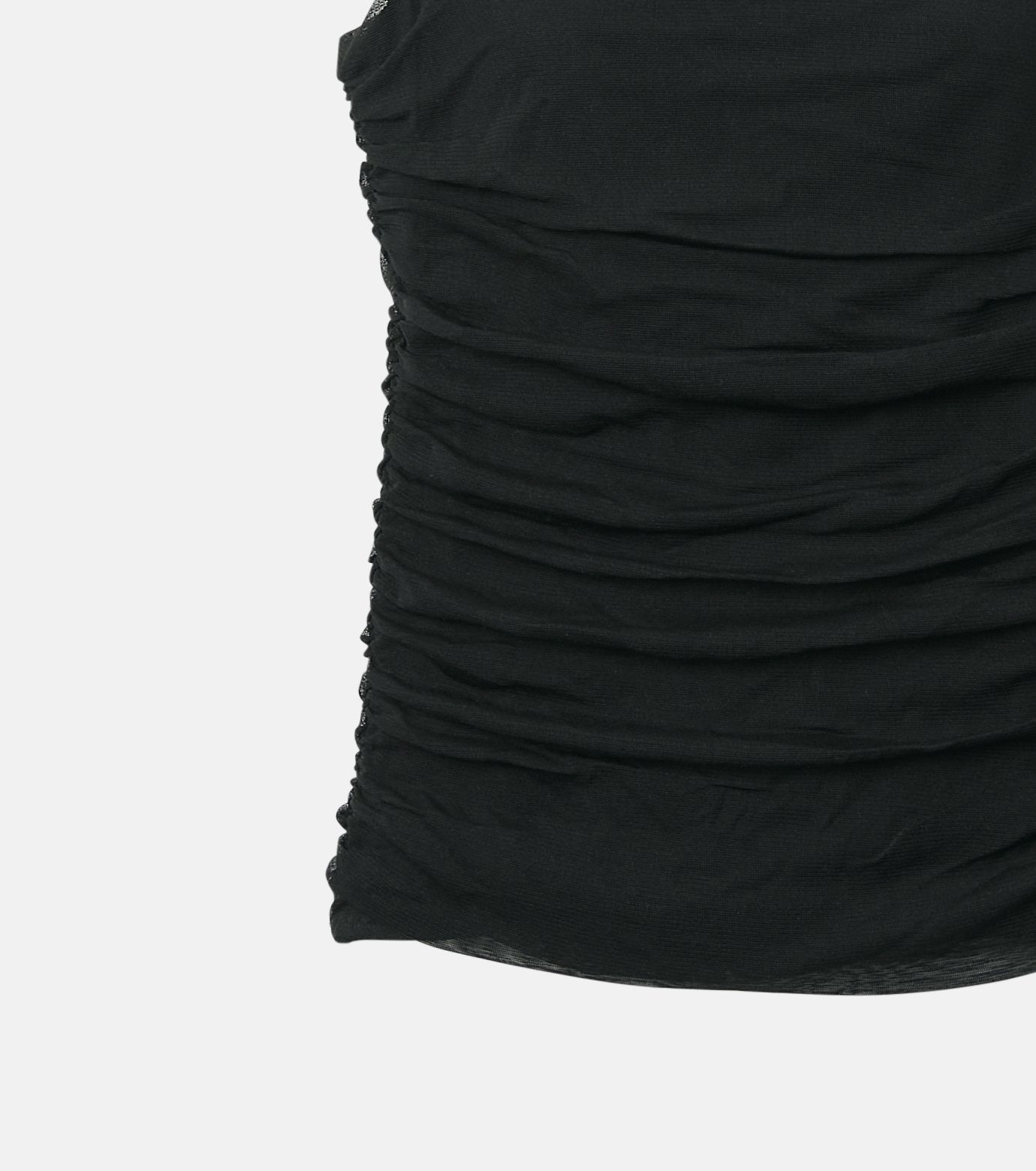 Ruched Tulle Cami Top