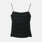 Ruched Tulle Cami Top