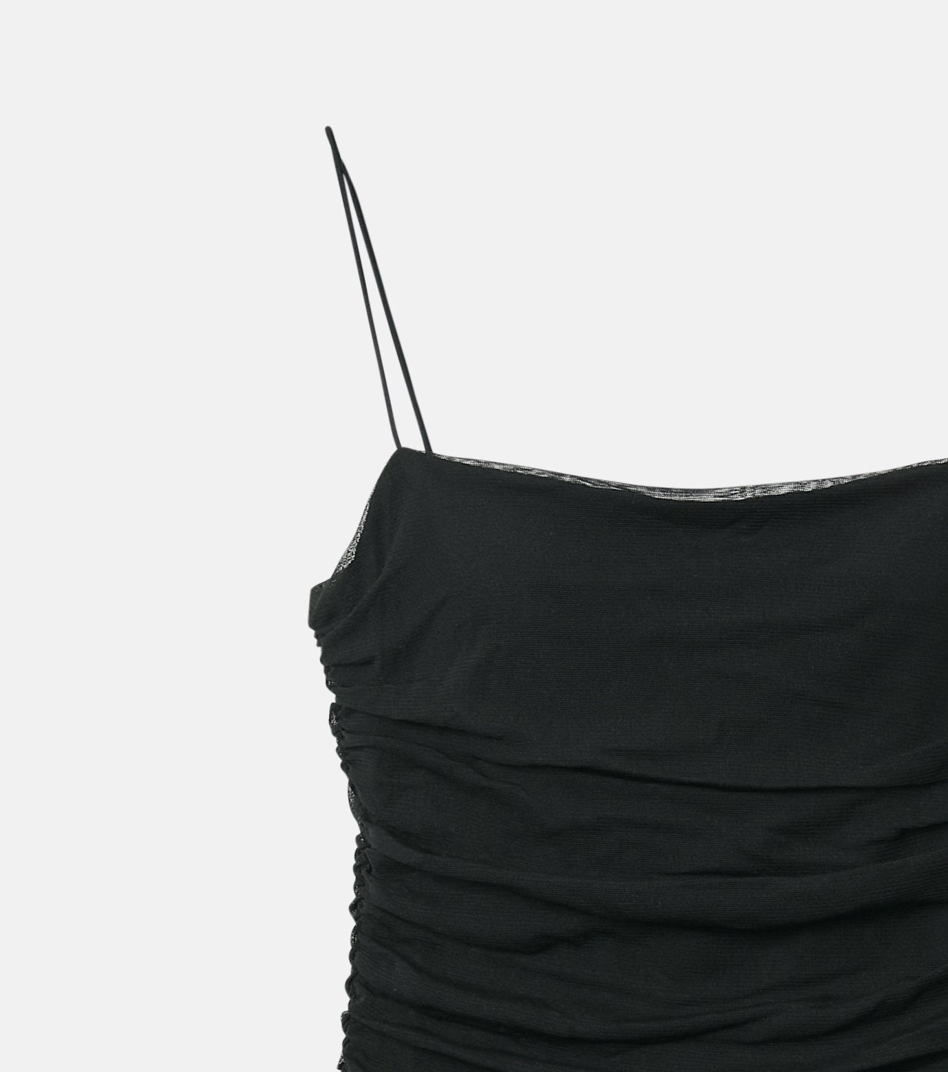 Ruched Tulle Cami Top