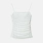 Ruched Tulle Cami Top