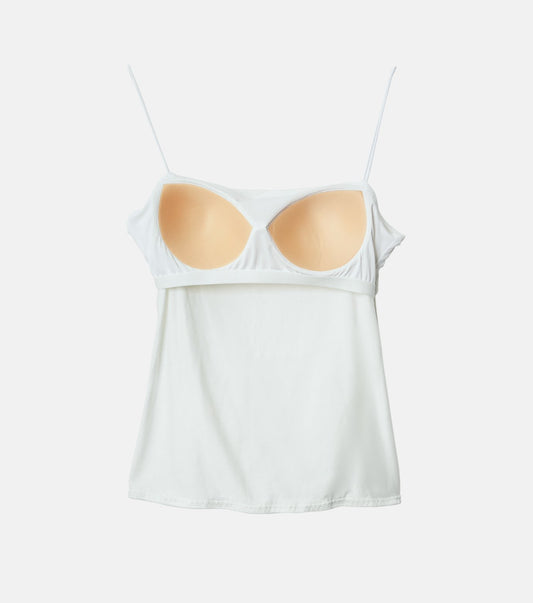Ruched Tulle Cami Top
