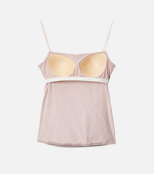 Ruched Tulle Cami Top