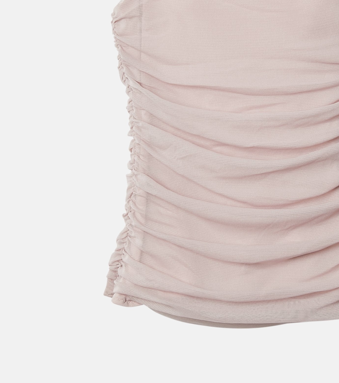 Ruched Tulle Cami Top