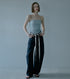 Ruched Tulle Cami Top
