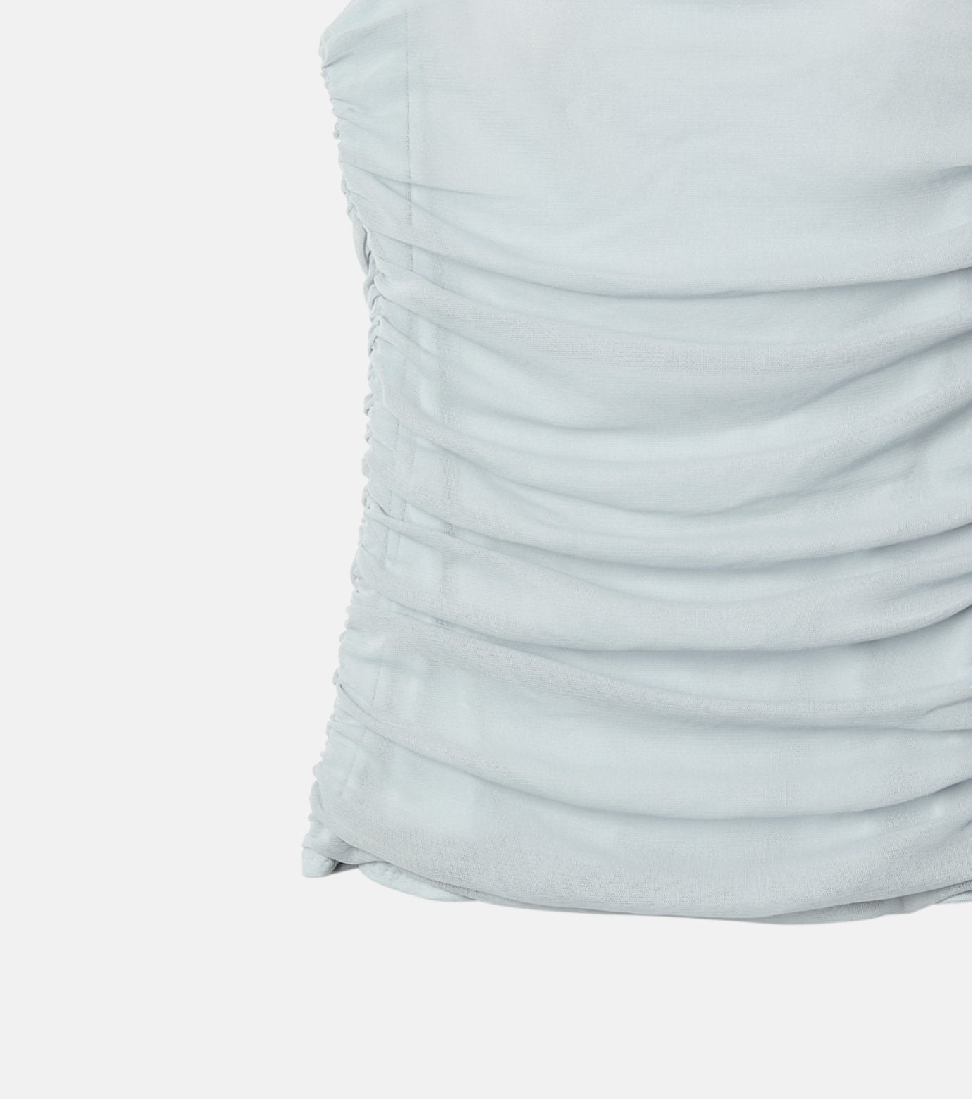 Ruched Tulle Cami Top