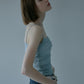 Ruched Tulle Cami Top