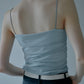 Ruched Tulle Cami Top
