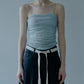 Ruched Tulle Cami Top