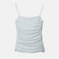 Ruched Tulle Cami Top