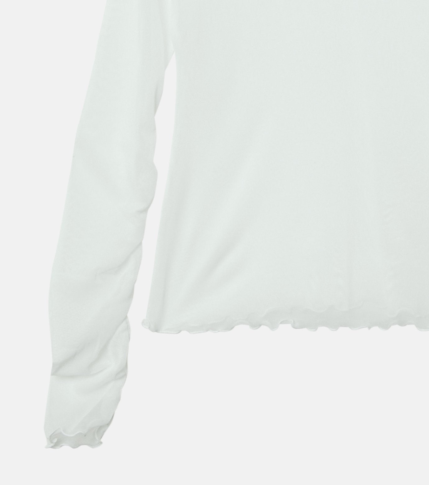 Fitted High-neck Tulle Top