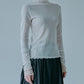 Fitted High-neck Tulle Top