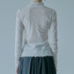 Fitted High-neck Tulle Top