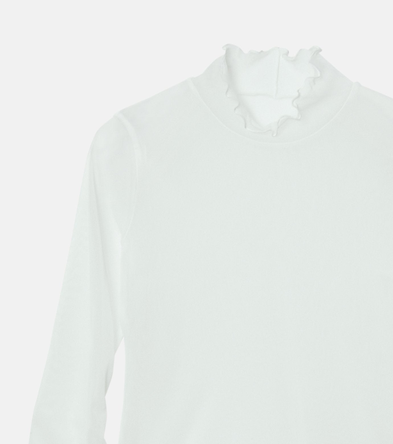 Fitted High-neck Tulle Top
