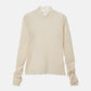 Fitted High-neck Tulle Top
