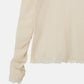 Fitted High-neck Tulle Top