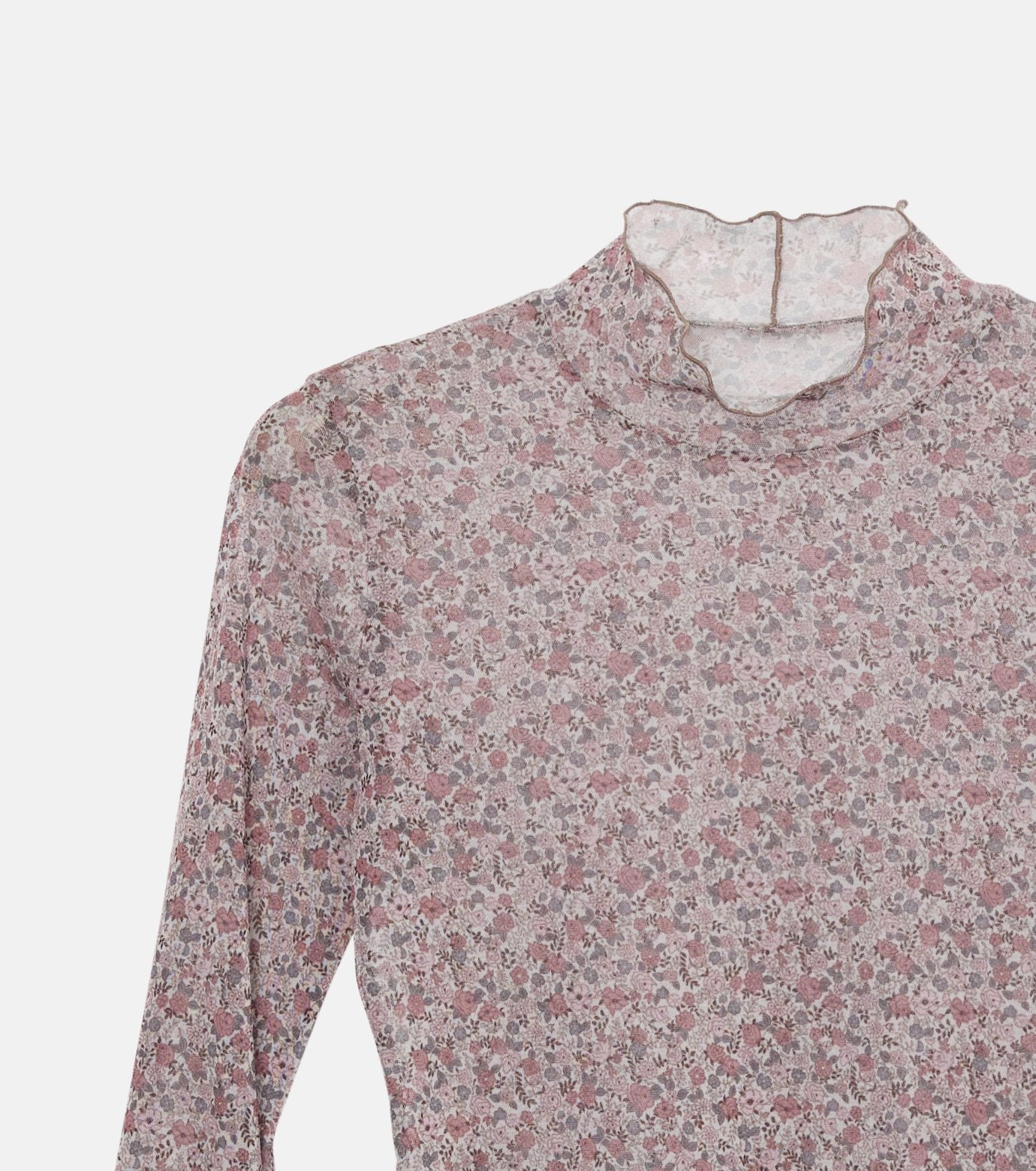 Floral Tulle Top