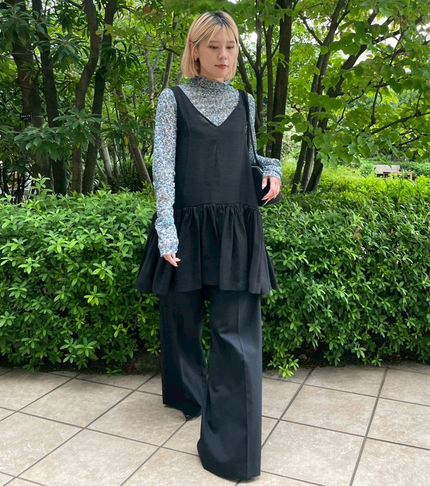 Floral Tulle Top