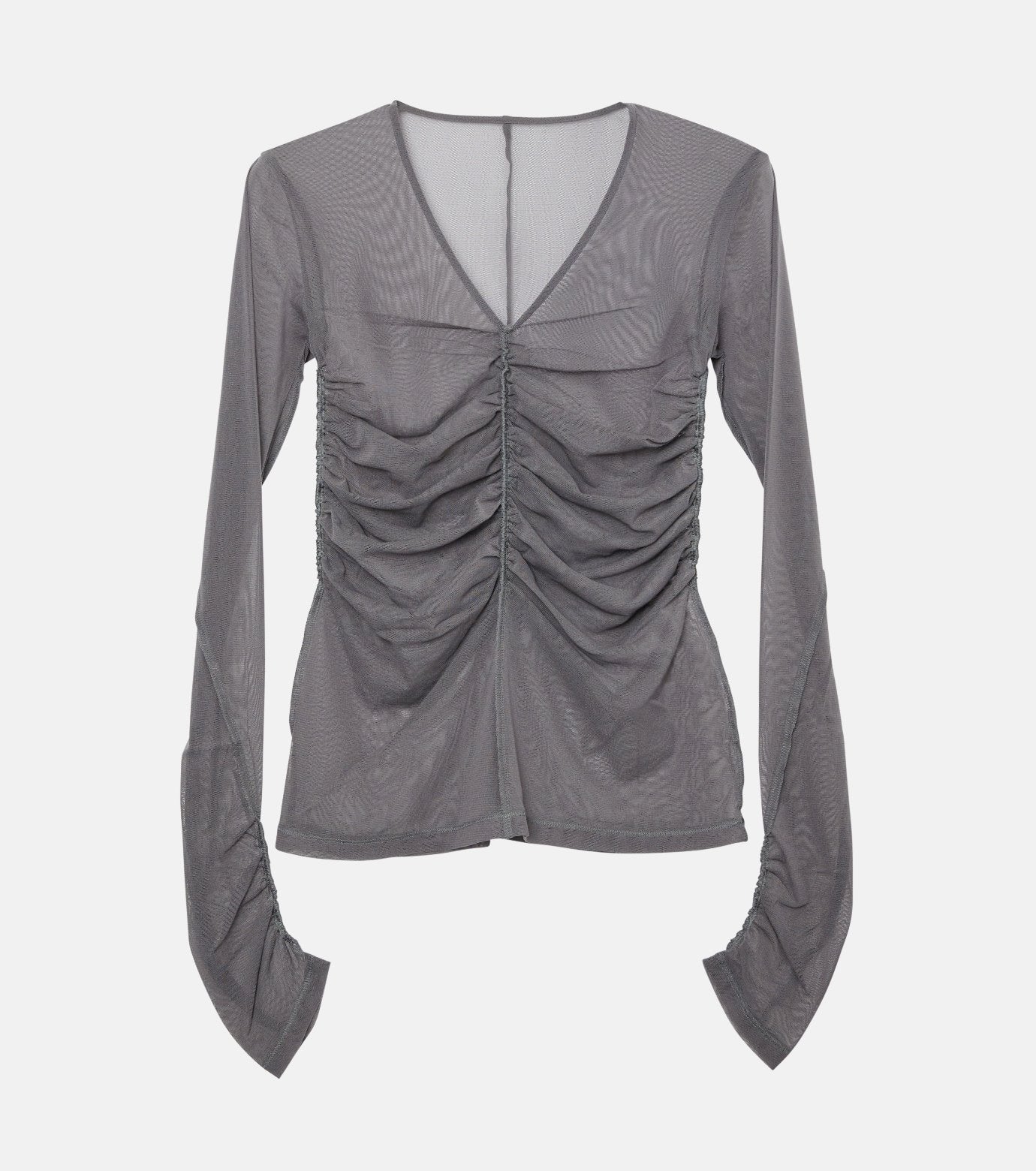 Gathered Tulle Top