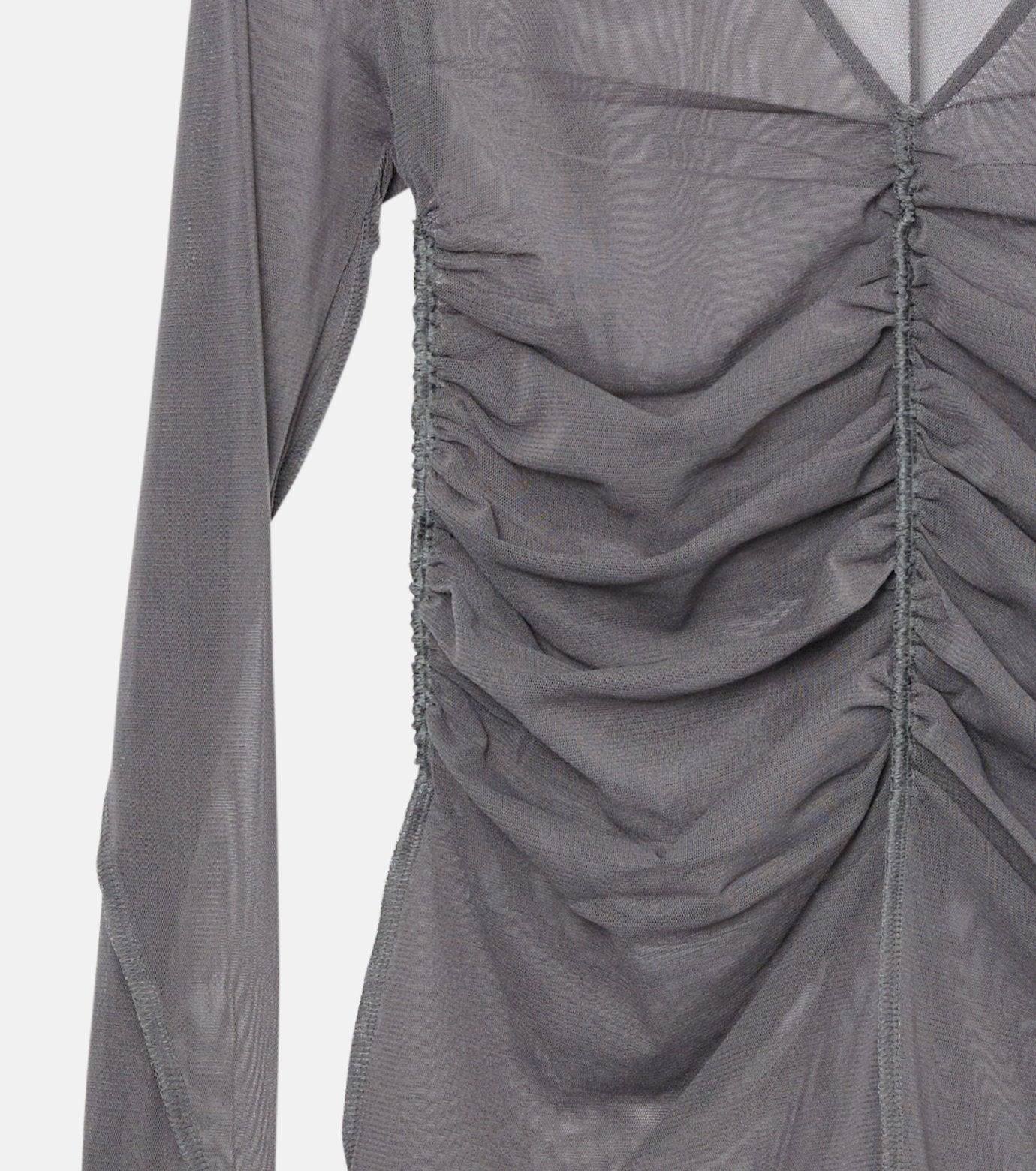 Gathered Tulle Top