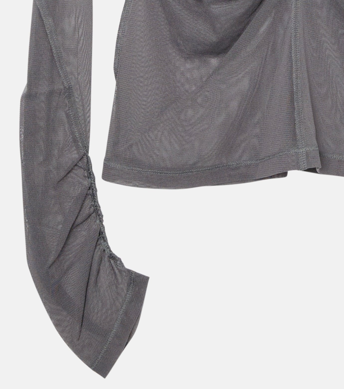 Gathered Tulle Top