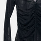 Gathered Tulle Top