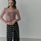 Gathered Tulle Top