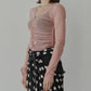 Gathered Tulle Top