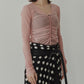 Gathered Tulle Top