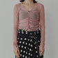 Gathered Tulle Top