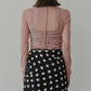 Gathered Tulle Top