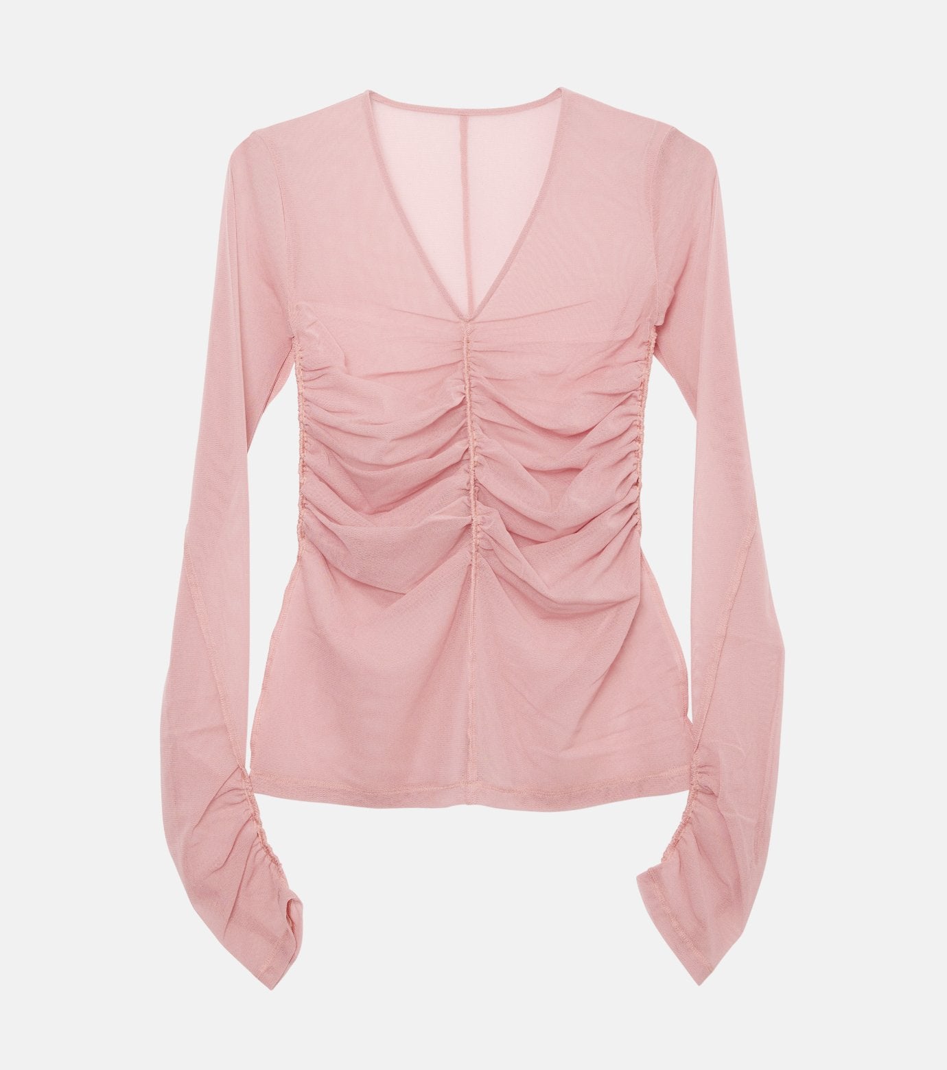 Gathered Tulle Top