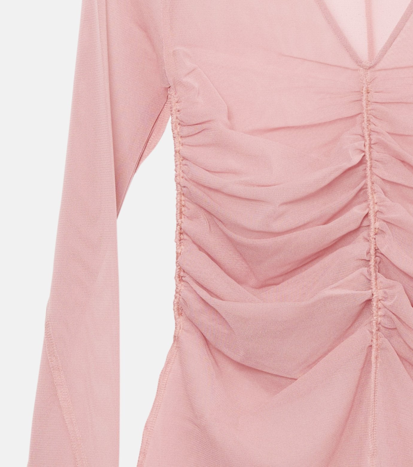Gathered Tulle Top